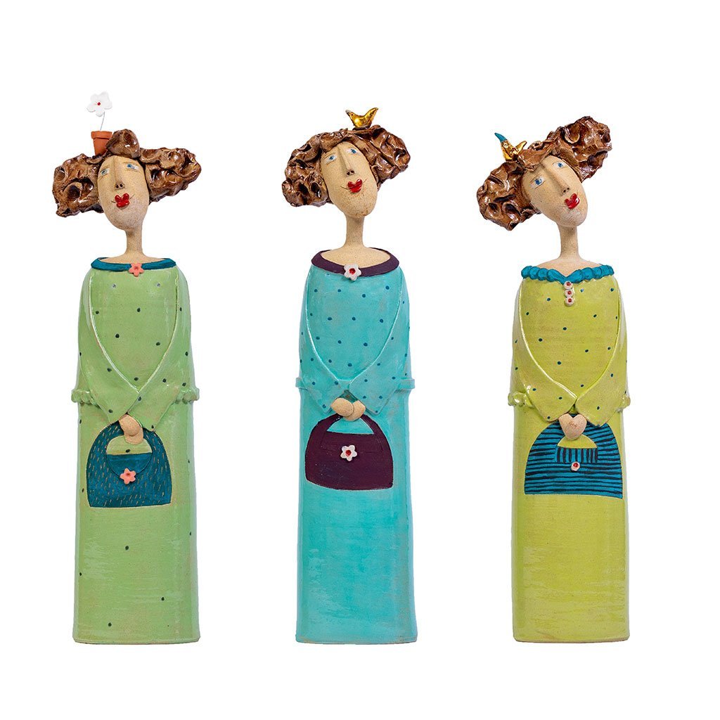 Crazy Ladies by Brid Lyons Ceramics