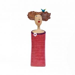 Crazy Lady Tall Oval by Brid Lyons