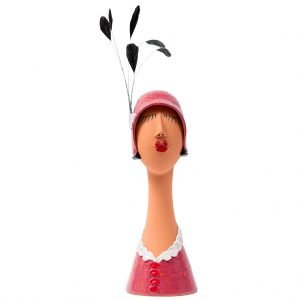 1920's Lady Large Head Crimson by Brid Lyons
