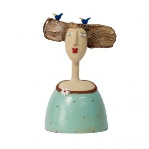Crazy Lady Petite Round Turquoise by Brid Lyons